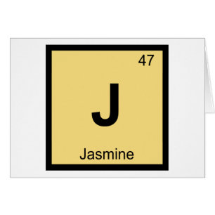 J - Chimie du Jasmin Symbole du tableau périodique