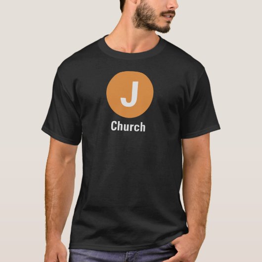 J Church Donker T-Shirt (Voorkant)