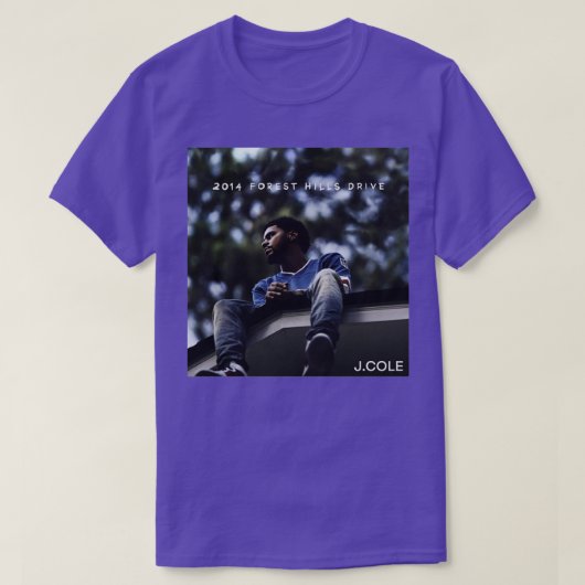 J Cole 2014 Forest Hills Drive Verenigd Koninkrijk T-shirt (Design voorkant)