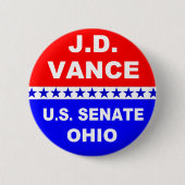 J.D. Vance US Senate Ohio 2022 Ronde Button 5,7 Cm (Voorkant)