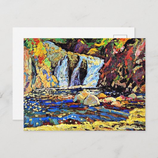 J.E.H. MacDonald - De Little Falls schets, 1918 Briefkaart (Voorkant / Achterkant)