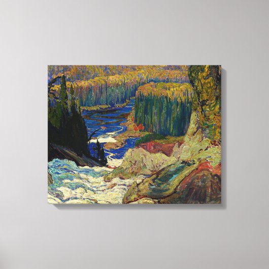 J.E.H. MacDonald - Herfsten, Montreal River, 1920. Canvas Afdruk (Voorkant)