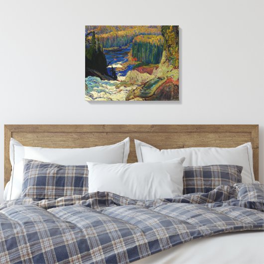 J.E.H. MacDonald - Herfsten, Montreal River, 1920. Canvas Afdruk (Insitu (Slaapkamer))