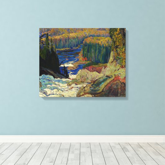 J.E.H. MacDonald - Herfsten, Montreal River, 1920. Canvas Afdruk (Insitu (Houten vloer))