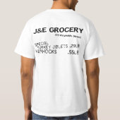 J en E Grocery - 139 Reynolds St. Man T-shirt (Achterkant)