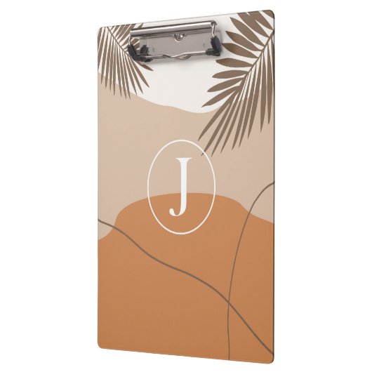 J - Initiaal Monogram Letter J Abstract Design Klembord (Links)