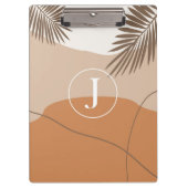 J - Initiaal Monogram Letter J Abstract Design Klembord (Voorkant)