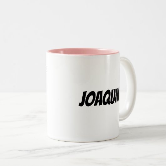 J initial et nom personnalisé Café Mug (Devant droit)