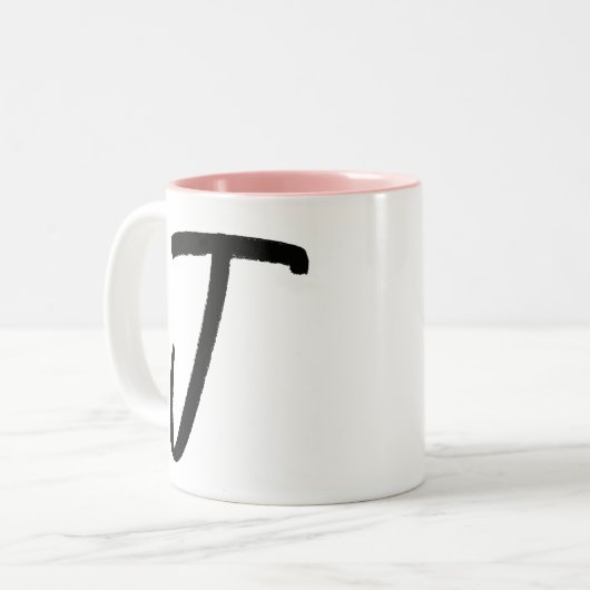 J initial et nom personnalisé Café Mug (Devant gauche)