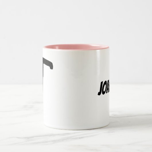 J initial et nom personnalisé Café Mug (Centre)
