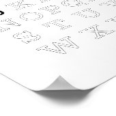 J is voor (1 van 3) gepersonaliseerd poster (Hoek)