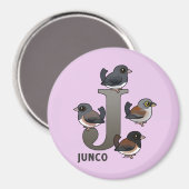 J is voor Junco Magneet (Voorkant / Achterkant)