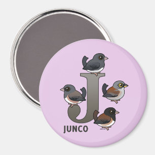J is voor Junco Magneet