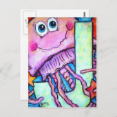 J is voor kwallen briefkaart (Voorkant / Achterkant)