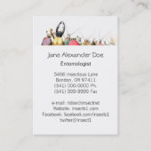 J J Grandville Entomologiste Carte de visite (Dos)