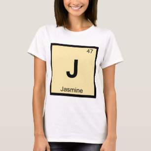 J - Jasmijn Scheikunde Periodiek Systeem Symbool T-shirt