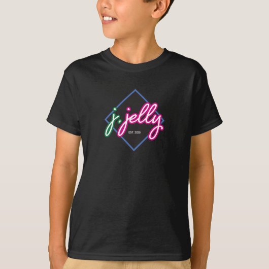 j.jelly retro logo t-shirt (Voorkant)