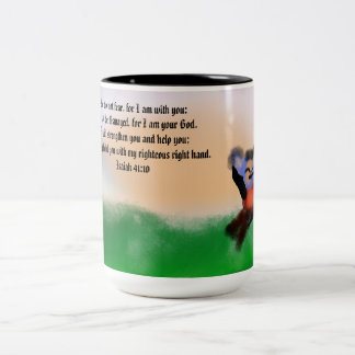 j Jezus hier Tweekleurige Koffiemok