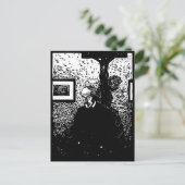 J.-K. Huysmans Woodcut Briefkaart (Staand voorkant)