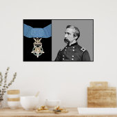 J.L. Chamberlain en de eremedaal Poster (Keuken)