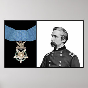 J.L. Chamberlain en de eremedaal Poster