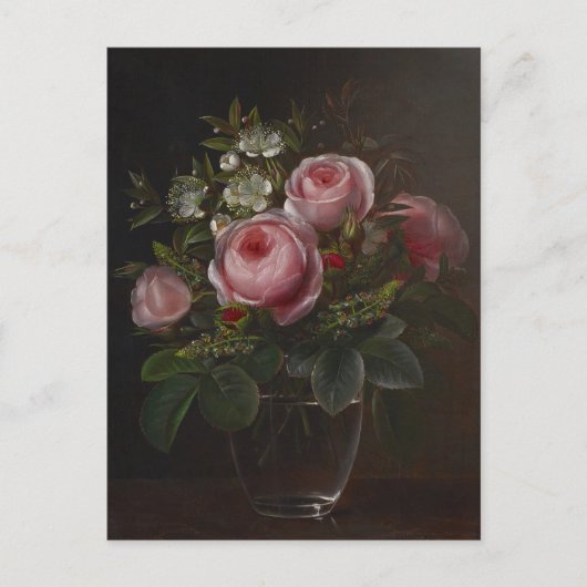 J.L. Jensen - Rozen en boomanemonen in een... Briefkaart (Voorkant)