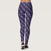 J leggings à motifs violets monogrammés (Dos)