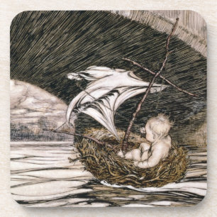 J.M. Barrie   "Hij ging door de brug en kwam om Bier Onderzetter