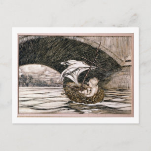 J.M. Barrie   "Hij ging door de brug en kwam om Briefkaart