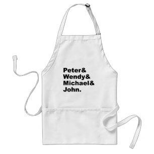 J.M. Barrie's Peter Pan Peter Wendy Michael John Standaard Schort