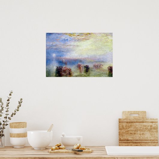J. M. W. Turner Approach to Venice Poster (Keuken)