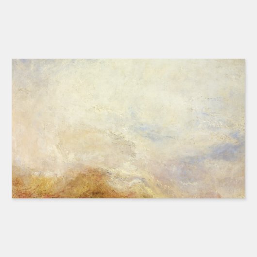 J. M. W. Turner - Een bergscène, Val d'Aosta Rechthoekige Sticker (Voorkant)