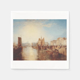 J.M.W. Turner: Haven van Dieppe Romantische Kunst Servet