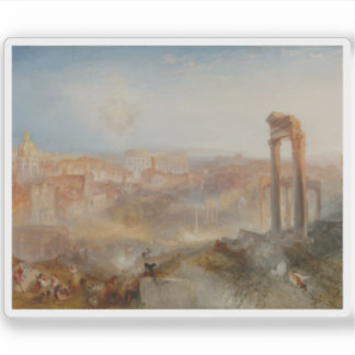 J.M.W. Turner - Modern Rome - Campo Vaccino Sticker