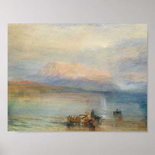 J. M. W. Turner - The Red Rigi Poster (Voorkant)
