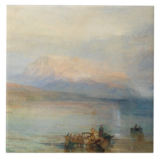 J. M. W. Turner - The Red Rigi Tegeltje (Voorkant)