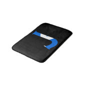 J Monogram overlay op Schotse vlag bmcnt Badmat (Gekanteld)