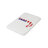 J Monogram overlay op USA Flag bmcnt Badmat (Gekanteld)