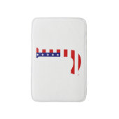 J Monogram overlay op USA Flag bmcnt Badmat (Voorkant Verticaal)