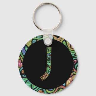 J Monogram Sleutelhanger
