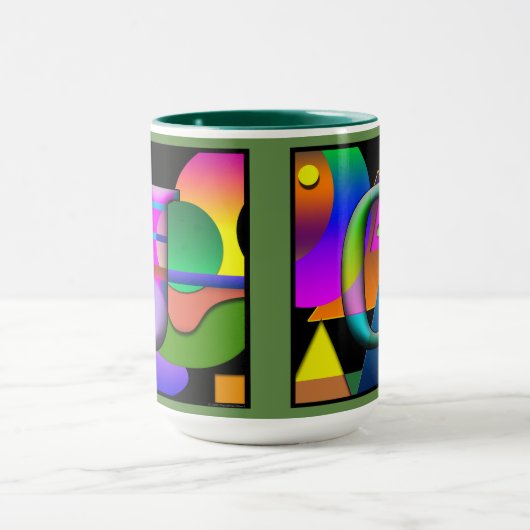 J O Monogramed, Initialed Coffee Mok (Midden)