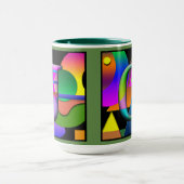 J O Monogramed, tasse de café parafée (Centre)