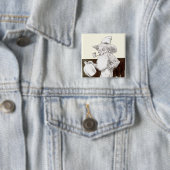 J P. Bernard Moonshiner (Sepia) Vierkante Button 5,1 Cm (In situ)