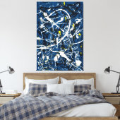 J. P. - Compositie nr. 16 - 1948 - Abstract - Canvas Afdruk (Insitu (Slaapkamer))