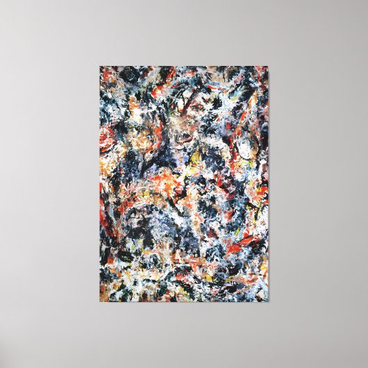 J.P. - GEUR - 1955 - Abstract expressionisme - Canvas Afdruk (Voorkant)