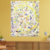 J. P. - GLINSTERENDE STOF - 1946 - CANVAS AFDRUK (Insitu (Woonkamer))