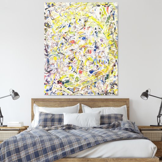 J. P. - GLINSTERENDE STOF - 1946 - CANVAS AFDRUK (Insitu (Slaapkamer))