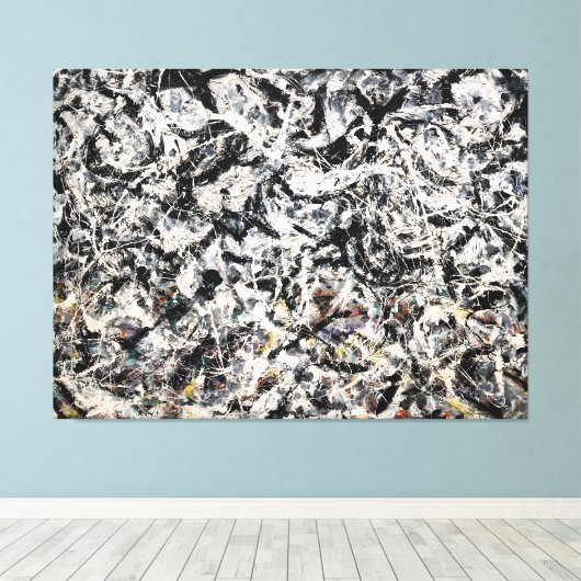 J.P. - GRIJZE REGENBOOG - 1953 - Actie Schilderen  Canvas Afdruk (Insitu (Houten vloer))