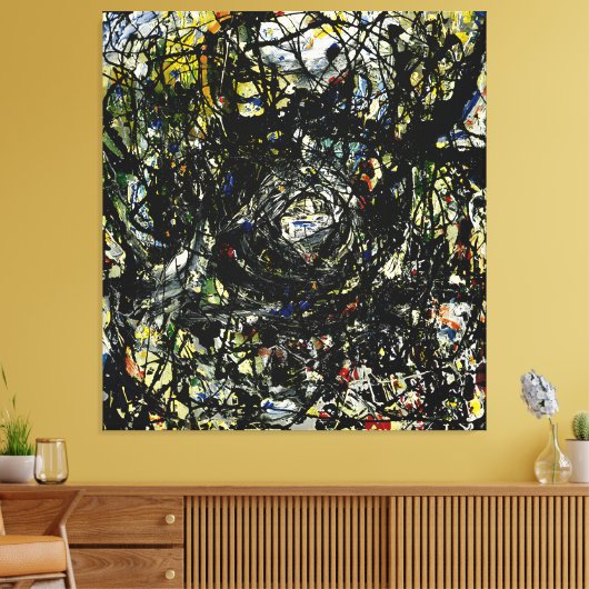J. P. - HET NEST - 1947 - Abstract expressionisme  Canvas Afdruk (Insitu (Woonkamer))