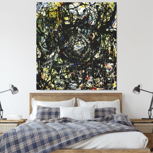 J. P. - HET NEST - 1947 - Abstract expressionisme  Canvas Afdruk (Insitu (Slaapkamer))